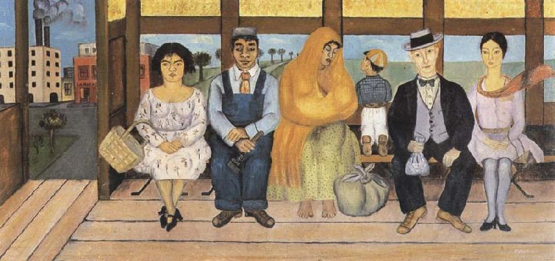 Frida Kahlo The Bus oil painting image